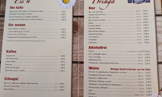 Gasthaus Trepferl menu