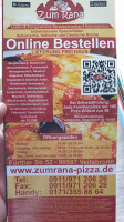 Zum Rana menu