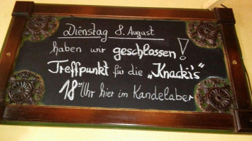 Kandelaber menu