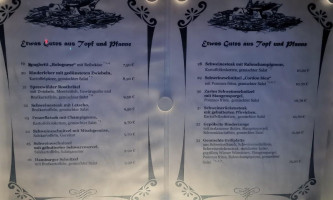 Henris Bierhaus menu