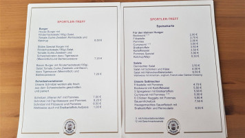 Sportler-treff Wahlstedt menu