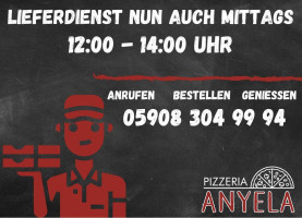 Pizzeria Anyela menu