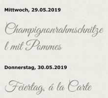 Gasthaus Bußmann menu