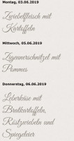 Gasthaus Bußmann menu