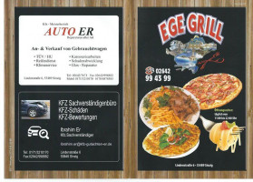 Ege Grill Sinzig menu