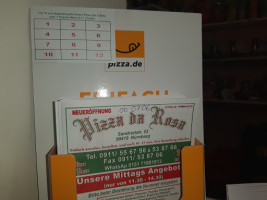 Pizza Da Rosa menu