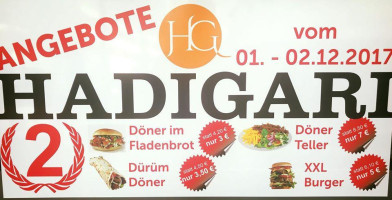 Hadigari Schnell Imbiss menu