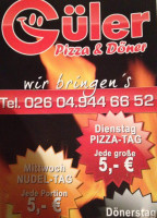 Güler-pizza&döner menu