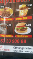 Caputh Kebap Haus menu