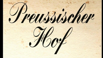 Gasthaus Preussischer Hof menu