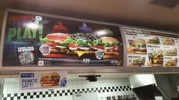 Burger King menu