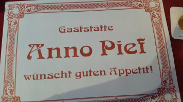 Anno Pief menu