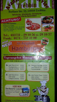 Avanti Pizza Service menu