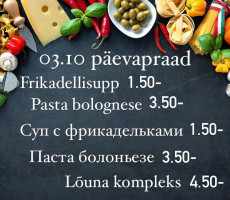 Beer House Jõhvi menu