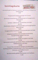 Federl Scheck menu