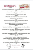 Federl Scheck menu