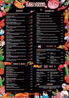 Baborrito menu