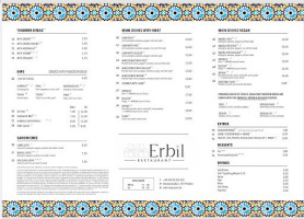 Erbil menu