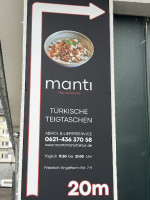 Manti Manufaktur menu