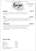 Balls Burger menu