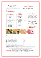 How Bao Street Food menu