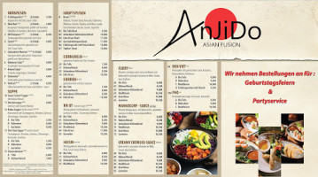 Anjido menu