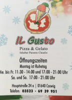 Il Gusto Pizzeria menu