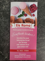 Roma menu