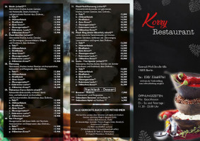 Korry menu