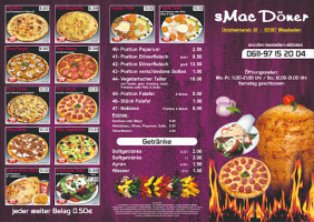 Smac Döner Wiesbaden menu