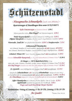 Wirtshaus Schutzenstadl menu