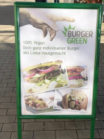 Burger Green menu