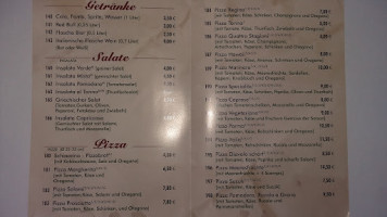 Pizzeria Eiscafe Piccola menu