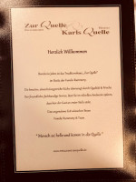 Zur Quelle menu