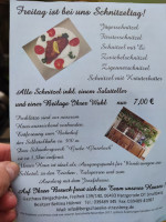 Bergschänke menu