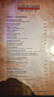 La Taberna menu