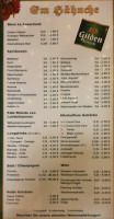 Gaststätte Em Hähnche menu