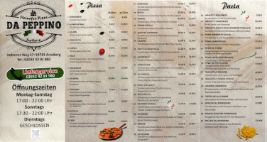 Pizzeria Trattoria Da Vinci menu