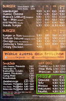 Burger City menu