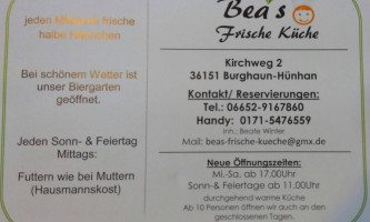 Zur Saengerburg menu