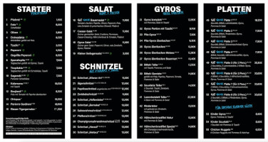 Eat Greek menu