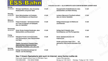 Essbahn menu