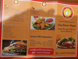 City Döner Haus Ebern menu