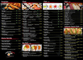 California Sushi menu