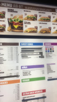 Burger King menu