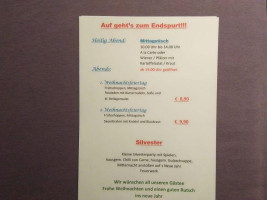 Gasthaus Zur Huettn menu