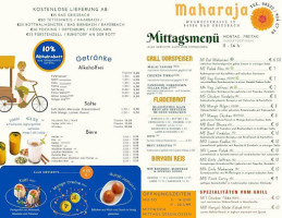 Maharaja Indisches Bad Griesbach menu