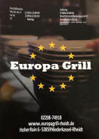 Europagrill menu