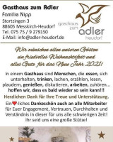 Gasthaus zum Adler menu