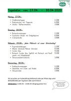 Gasthaus Schuster menu